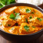 Creamy Homemade Butter Chicken with Fresh Herbs.