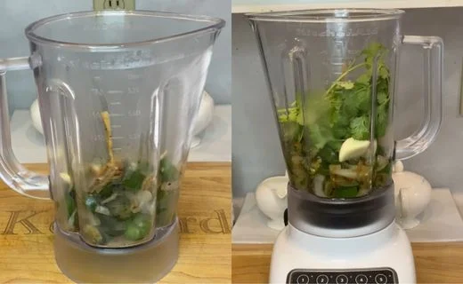 Cool the mixture & Blend the sauce