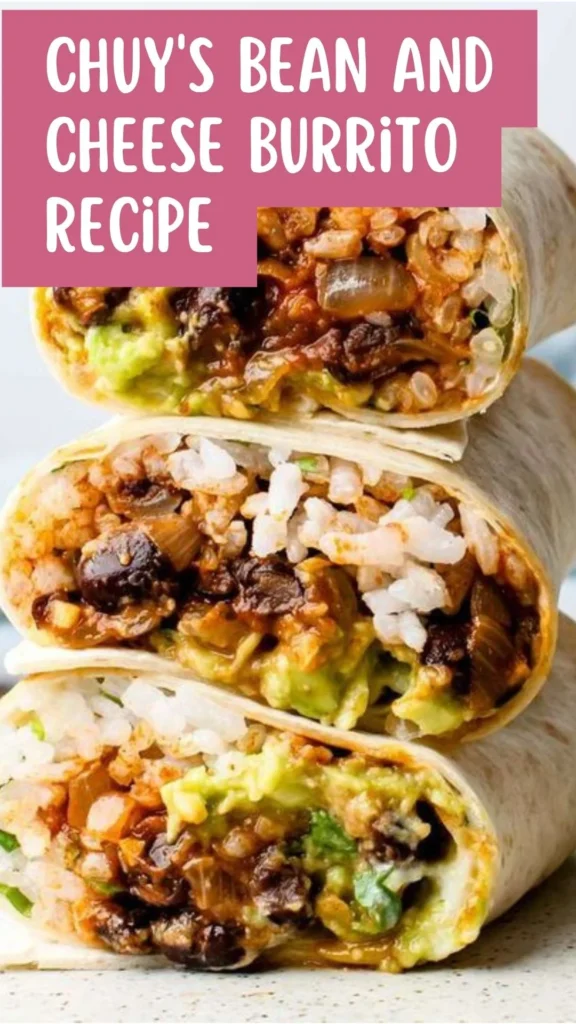 Copycat Chuy's Bean and Cheese Burrito Recipe