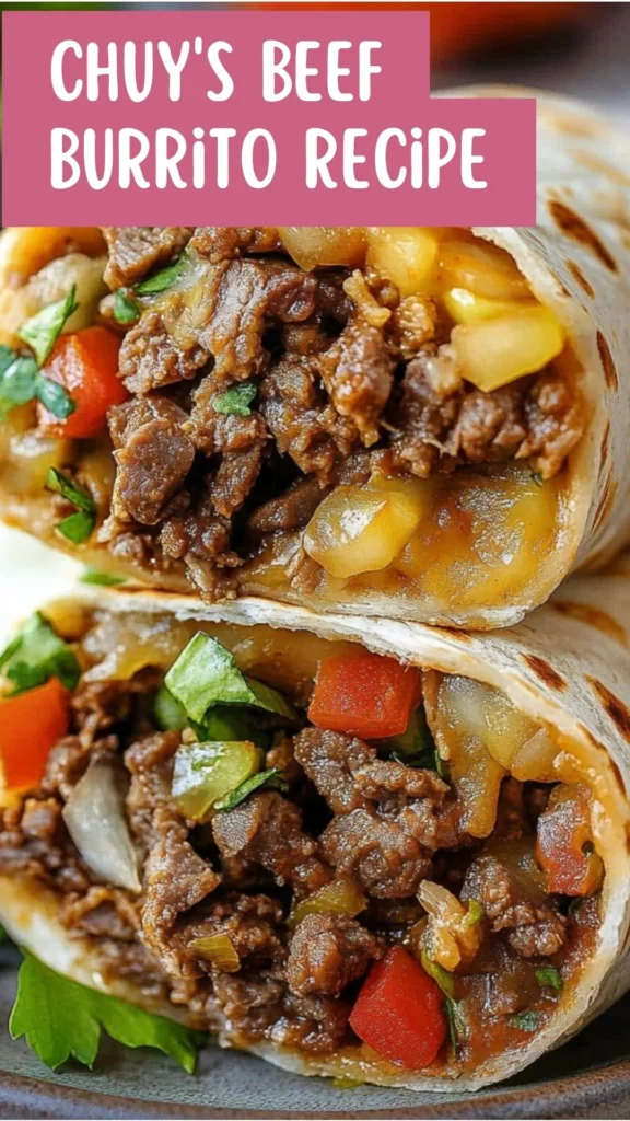 Copycat Chuy's Beef Burrito Recipe