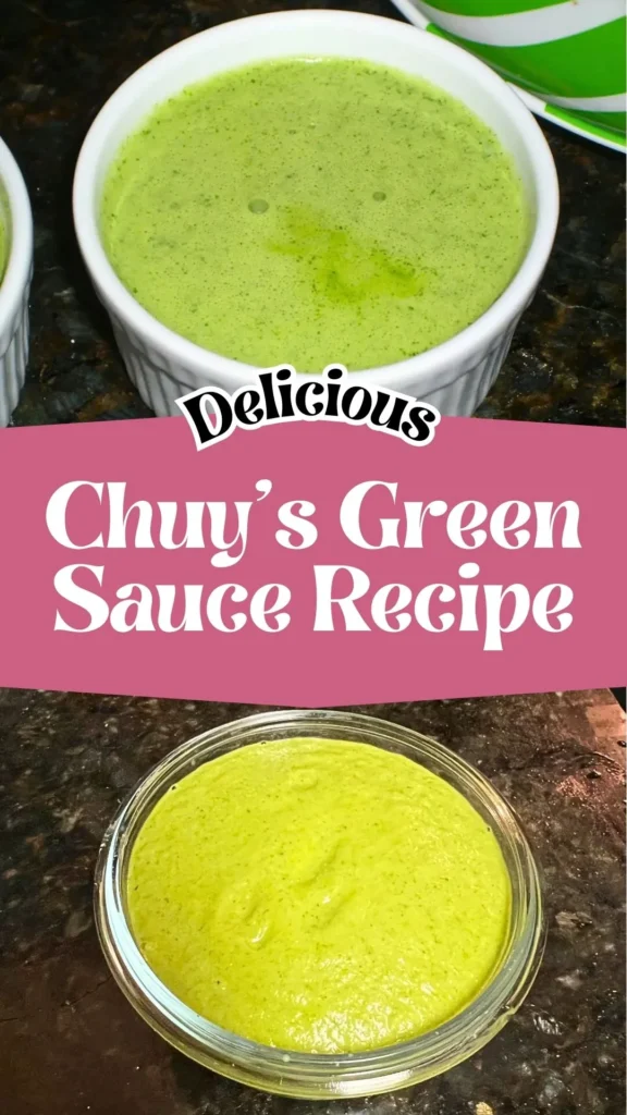 Copycat Chuy's Green Sauce Recipe