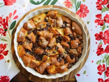 Decadent Chocolate Croissant Breakfast Bake Recipe