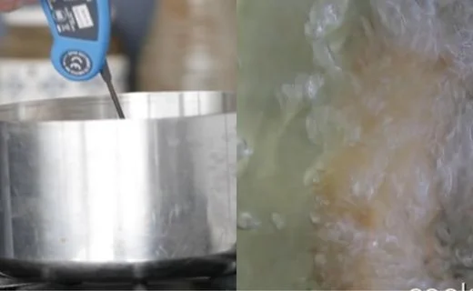 Heat the Oil & Fry the Fish