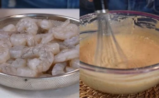 Prep and Season the Shrimp & Heat the Frying Oil