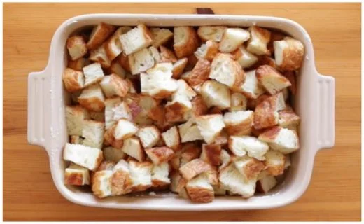 Prepare the Baking Pan & Layer the Croissants