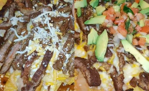 Add Steak and Final Bake Then Add Fresh Toppings and Serve