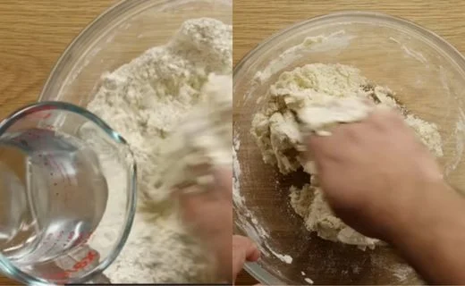 Add Water and Form the Dough & Knead to Perfection