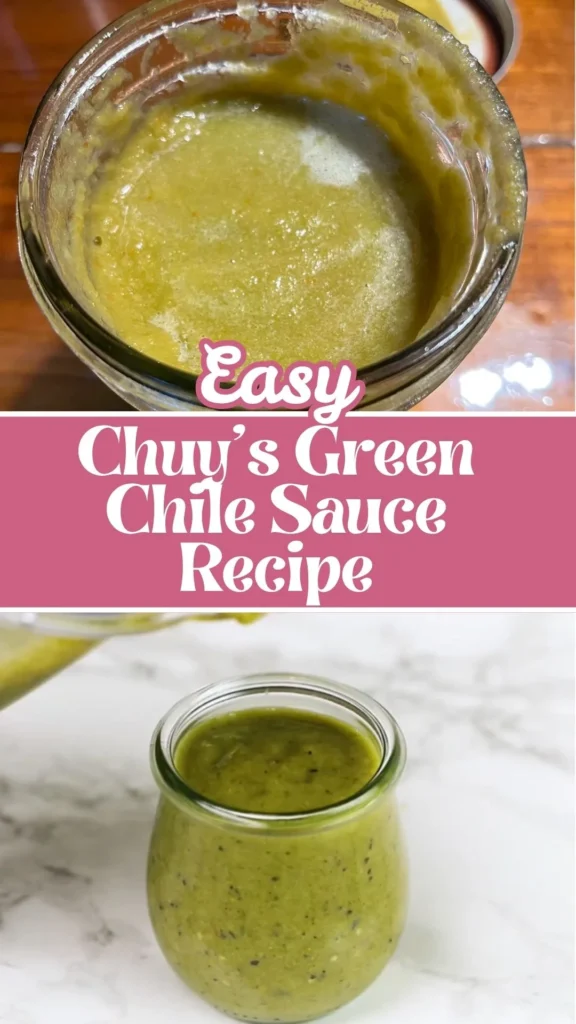 Copycat Chuy's Green Chile Sauce Recipe