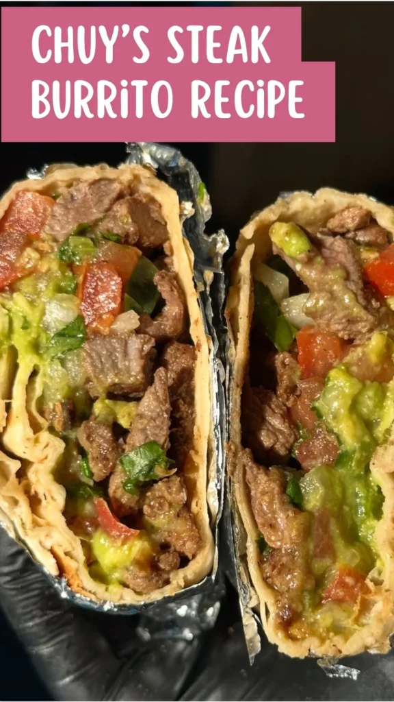 Copycat Chuy’s Steak Burrito Recipe