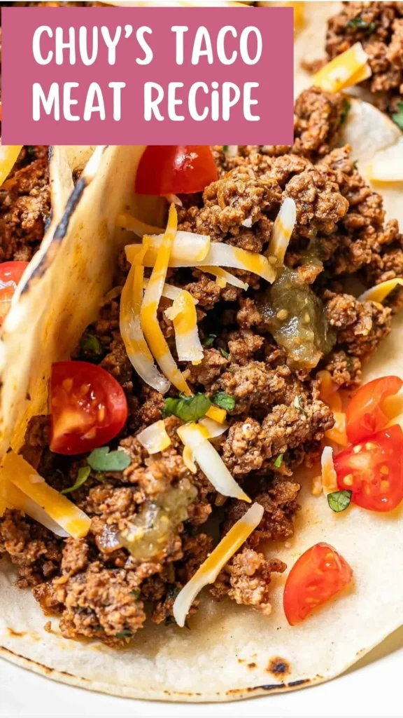 Delicious Chuy’s Taco Meat