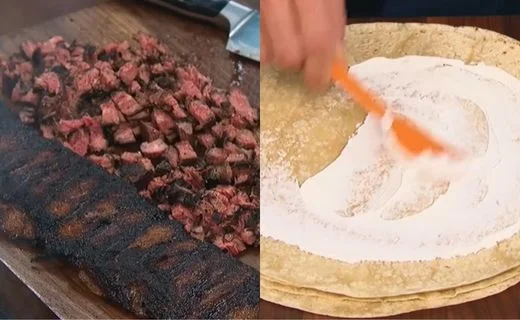 Grill the Steak & Prep Assembly Ingredients