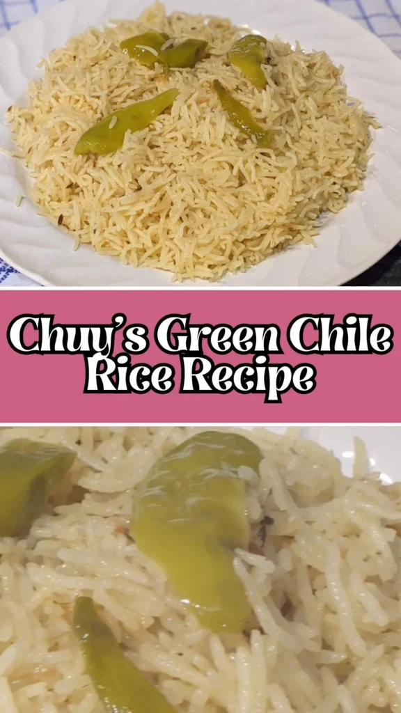 Homemade Chuy's Green Chile Rice
