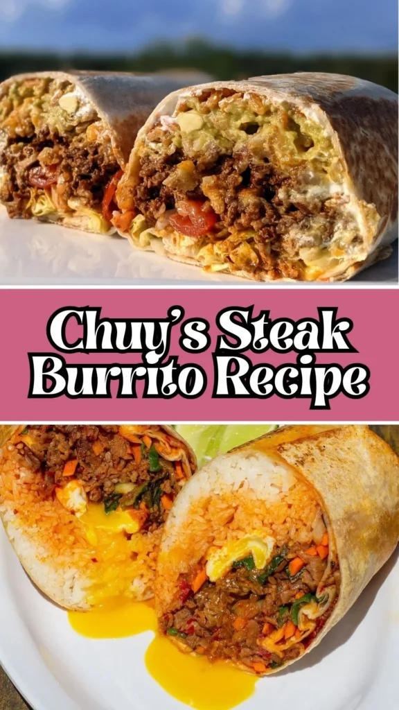 Homemade Chuy’s Steak Burrito