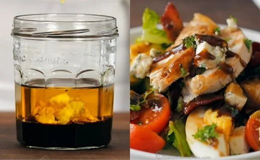 Make the Balsamic Vinaigrette & Dress and Serve