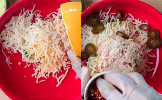 Make the Chicken Filling & Stuff the Avocados