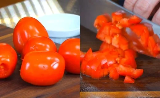 Preparing the Tomatoes