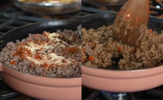 Season the Taco Meat & Thicken the Filling