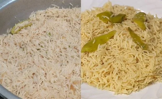 Steaming and Resting the Rice