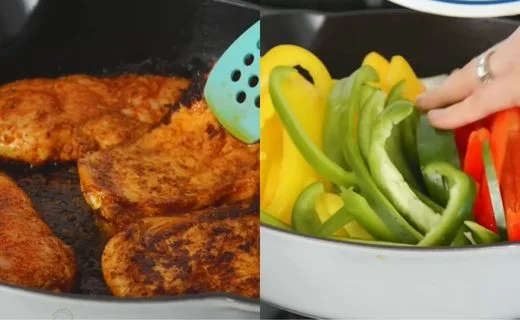 Cook the Chicken & Sauté the Vegetables