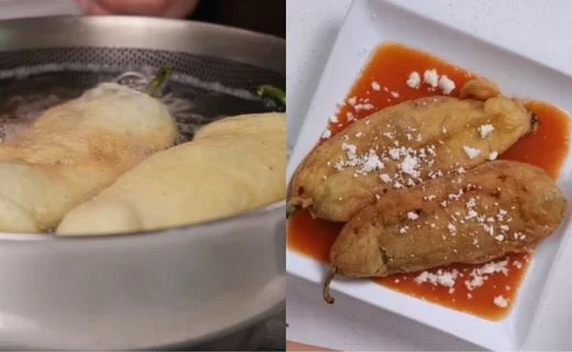 Fry the Chile Rellenos & Serve