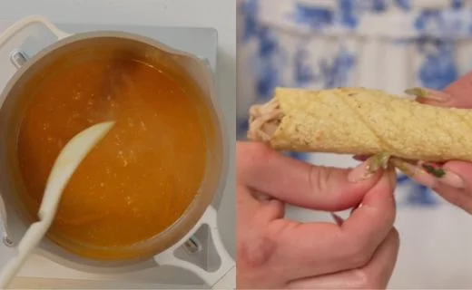 Fry the Salsa & Prepare the Tortillas