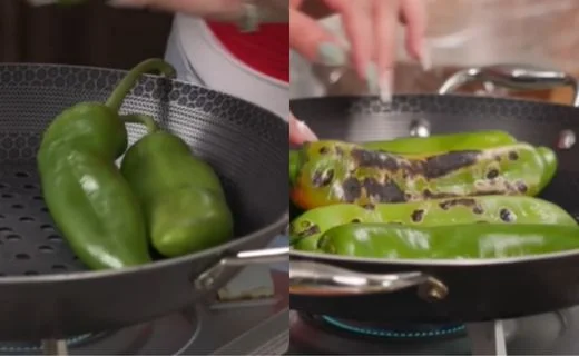 Roast and Sweat the Peppers