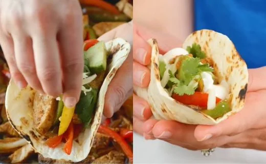 Warm the Tortillas and Serve